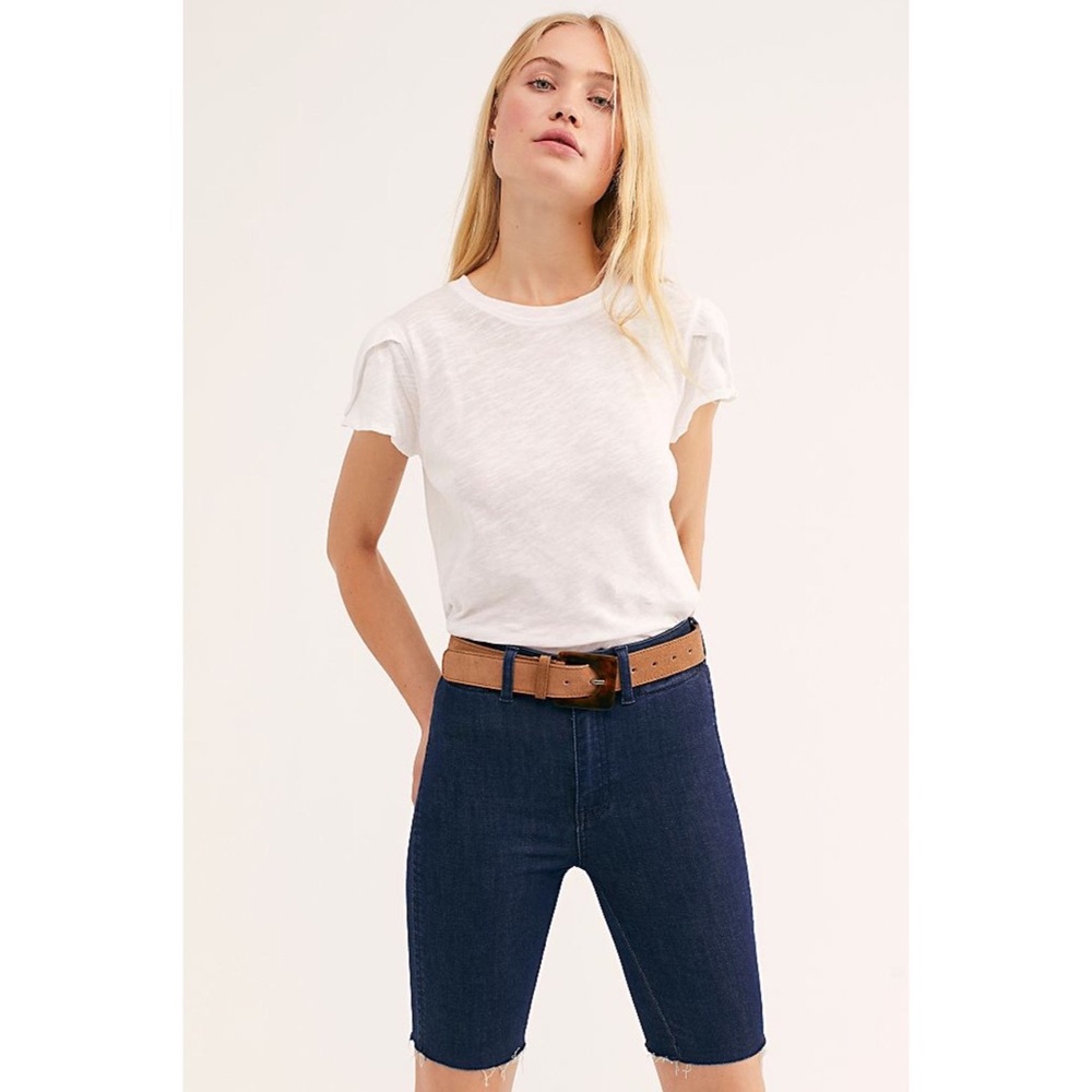 Free People So Chic High Rise Biker Shorts NWT 30
